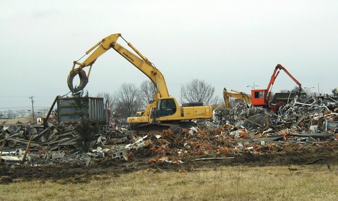 demolition of a manufacturing facility